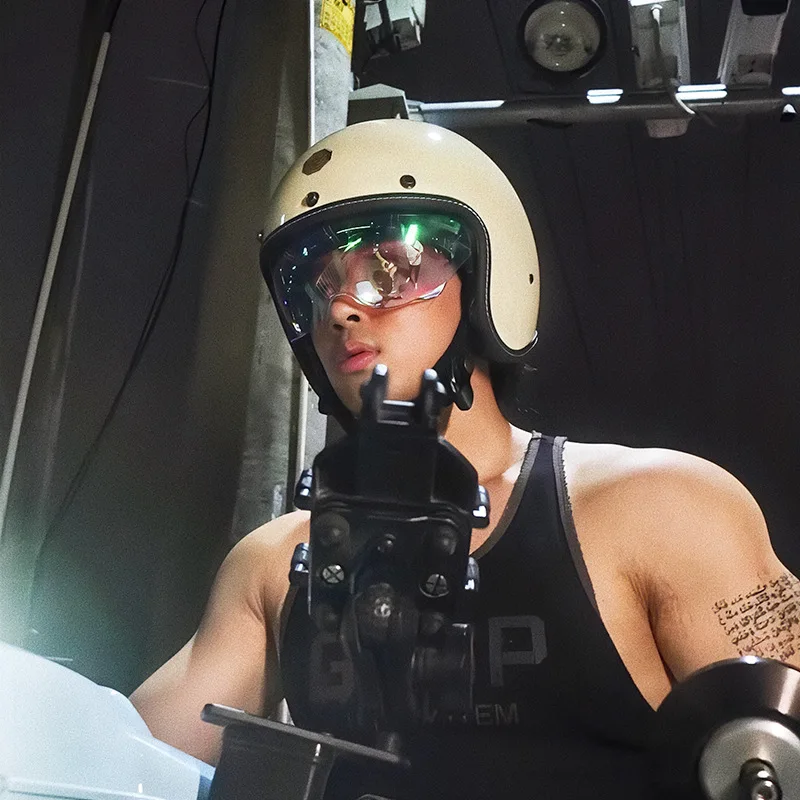 Шлем с открытым лицом для мужчин и женщин шлем в стиле ретро или полушлем лето 3/4