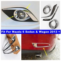 front fog light lamp eyelid eyebrow foglight ring molding cover kit trim accessories for mazda 6 sedan wagon 2013 2014 2015
