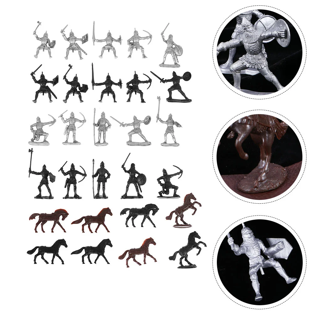 

56 шт. средневековые рыцари, Классические солдаты, творческие поделки для детей