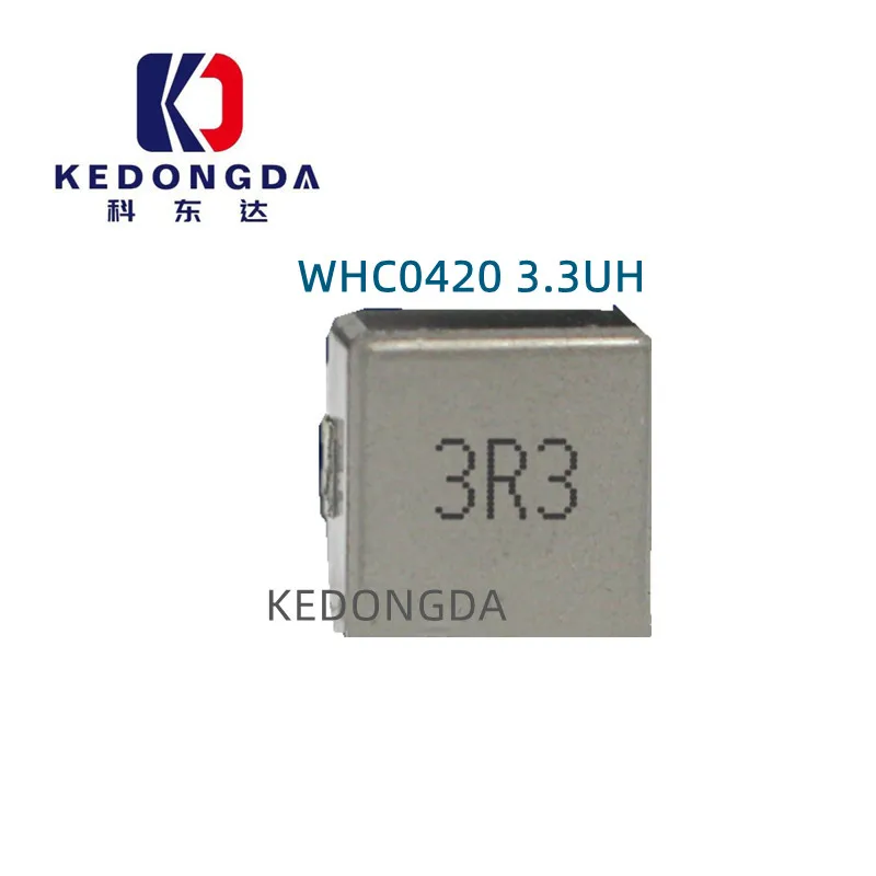 

10PCS WHC0420 3.3UH silk screen 3R3 integrated molding patch high current inductance 4*4*2