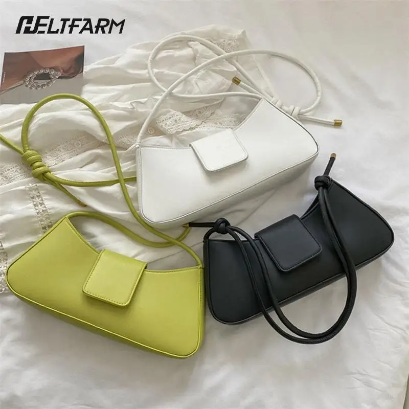 

Women Simple Small PU Leather Underarm Bag Fashion Shoulder Crossbody Bag Handbag 1PCS