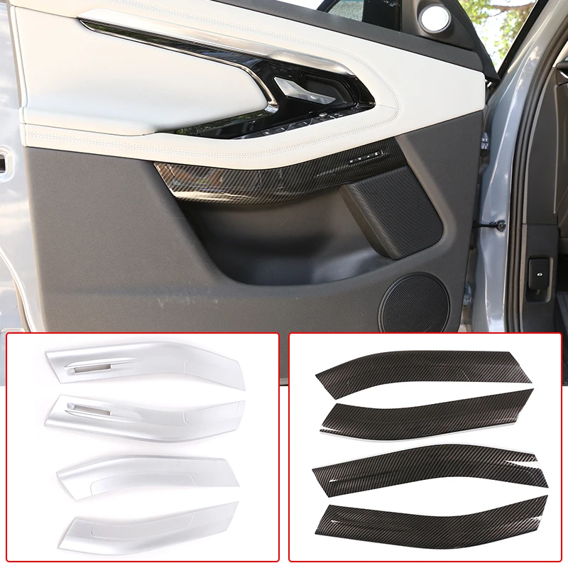 

3 Styles Car Inner Door Handle Decoration Panel Cover Trim Strip ABS For Land Rover Range Rover Evoque L551 2020 Auto Accessory