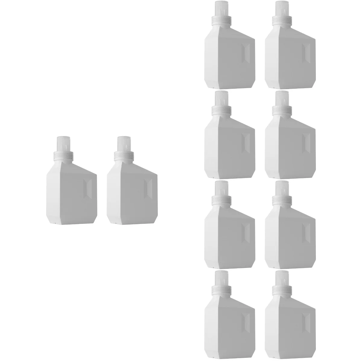 

10 Refillable Dispensers Empty Shampoo Bottles PE Laundry Detergent Containers