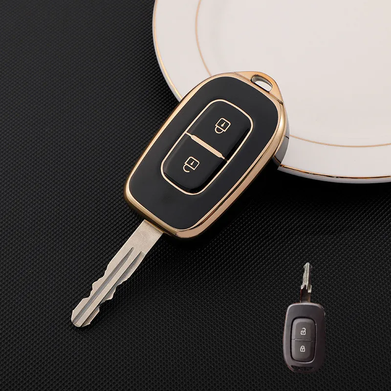 2 Button TPU Car Remote Key Fob Cover Case for Renault Kwid Traffic Symbol for Dacia Sandero Logan Duster 2016 2017 2018 Shell