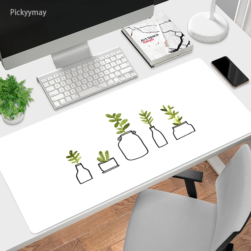 

Kawaii Mouse Pad Gamer Computer Mousepad Gaming Accessories Mouse Pad Cartoon Plant Laptop Keyboard Table Cover Office Desk Mat