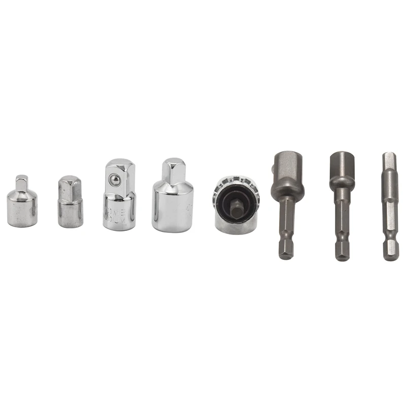 

8PCS Right Angle Screwdriver Drill Set Cordless Impact Grade Drill Hex Bit Socket Adapter Angle Extension Power Screwdriver Dril