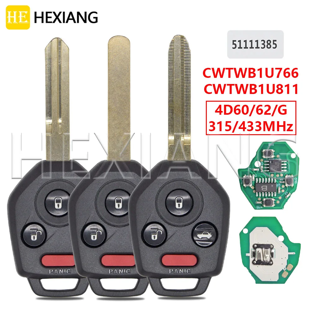 DR CWTWB1U811 433 МГц CWTWB1U766 315 4D60/4D62/4D72 G чип автомобильный дистанционный ключ для Suabru Outback