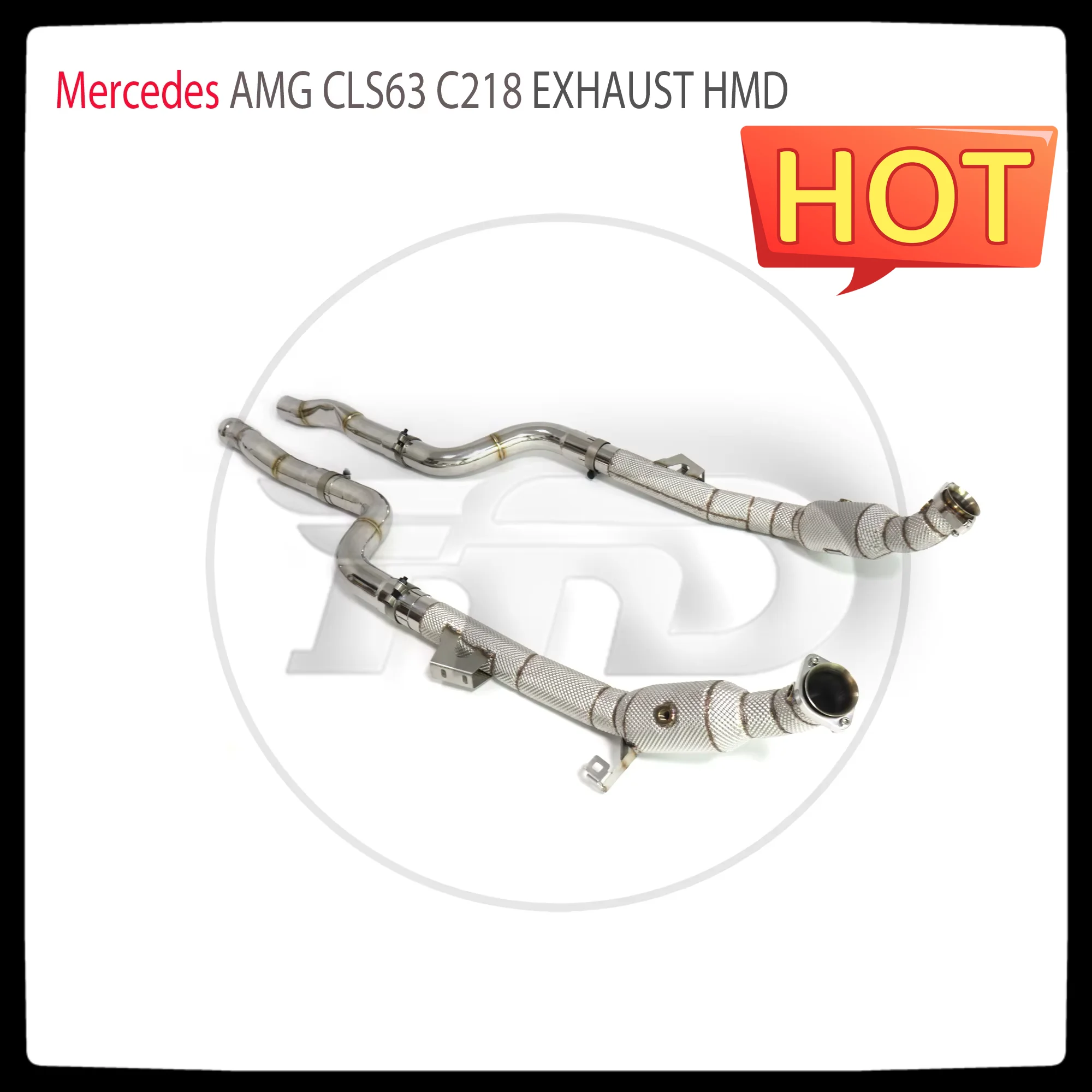 Выхлопная система HMD с высокой пропускной способностью из нержавеющей стали Catback