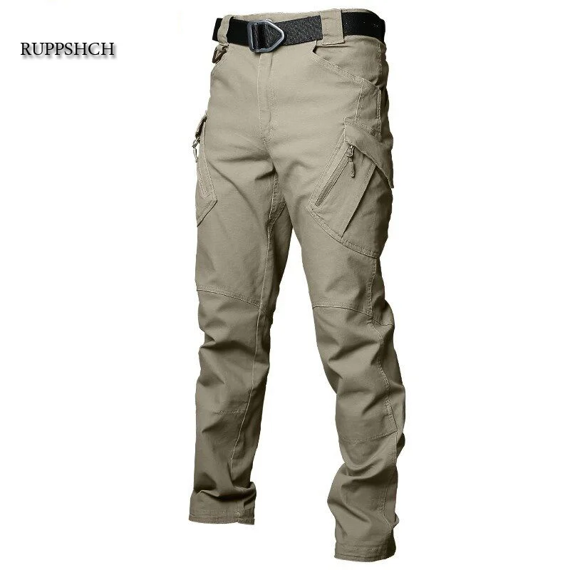 

Military New Tactical Multi-Pocket Elastic Outdoor Trousers Self-Cultivation Waterproof Windproof Cargo Pants Men
