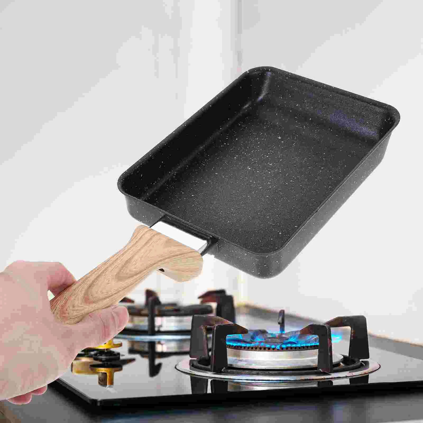 

Fried Eggs Medical Stone Non Stick Pan Breakfast Frying Oak Mini Omelette Maker