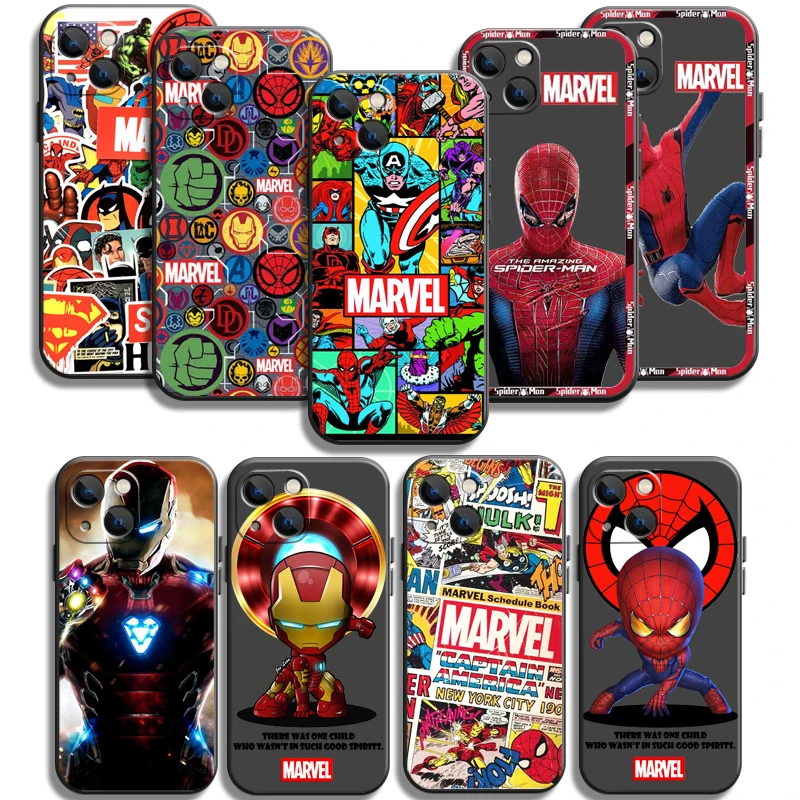 

Marvel Spider Man Hero Phone Cases For iPhone 11 12 13 14 Pro Max 11 12 Pro 12 Pro Max 12 Mini 13 Pro 13 Pro Max Back Cover