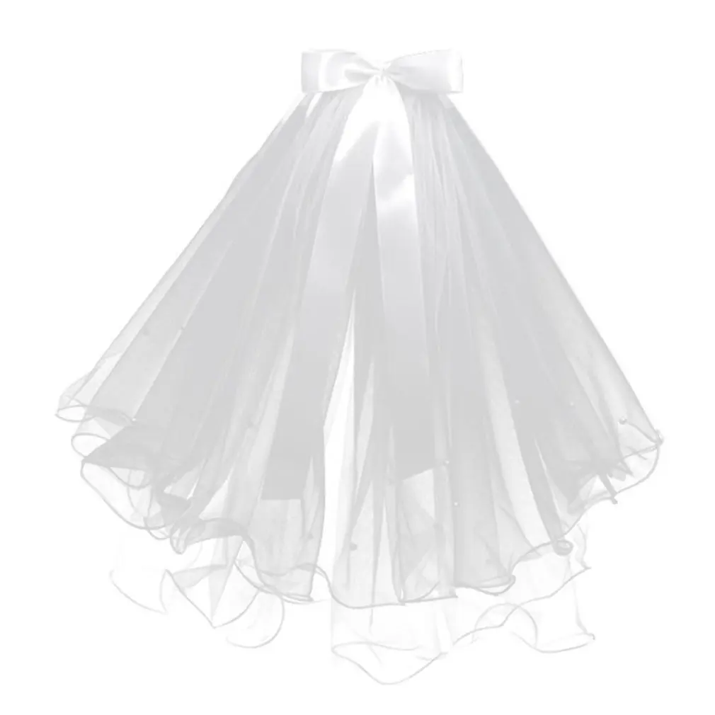 

Wedding Veil Long Wedding Veil With Dual Layer Bownot Head Veil Wedding Accessories Beautiful Bridal Headdress