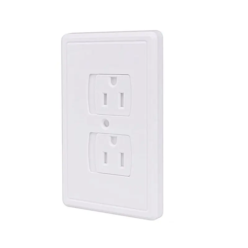Фото Y42A-12-Pack Защитные самозакрывающиеся крышки для розеток, автоматические выдвижные заглушки для настенных розеток для защиты от детей №5