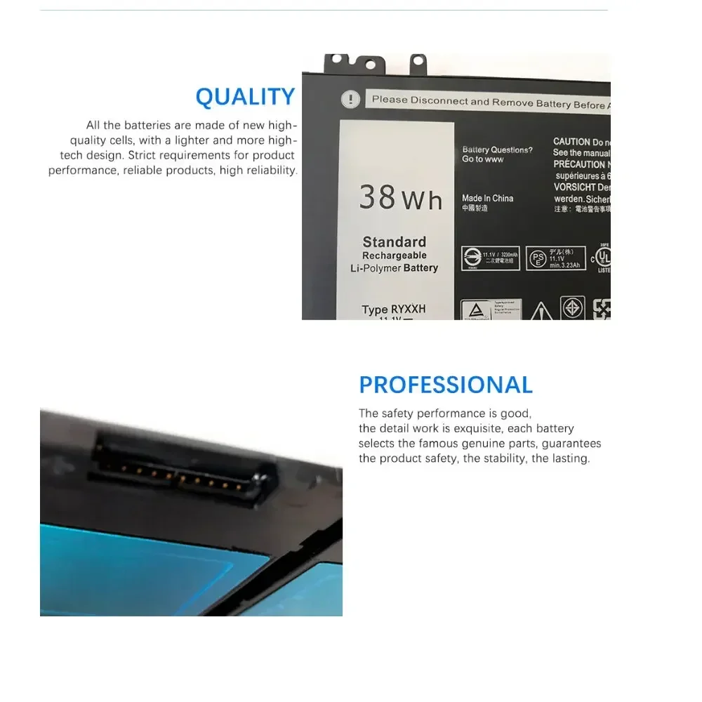Новый RYXXH 3230 мАч новый аккумулятор для ноутбука Latitude 12 5000 11 3150 3160 3550 E5250 E5450 E5550