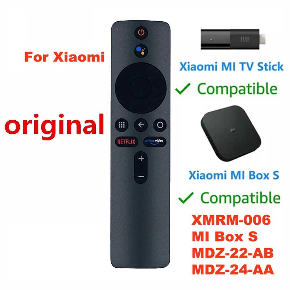 New Remote Control For Xiaomi MI TV Stick Box S XMRM-006B Voice Google Assistant Prime Video