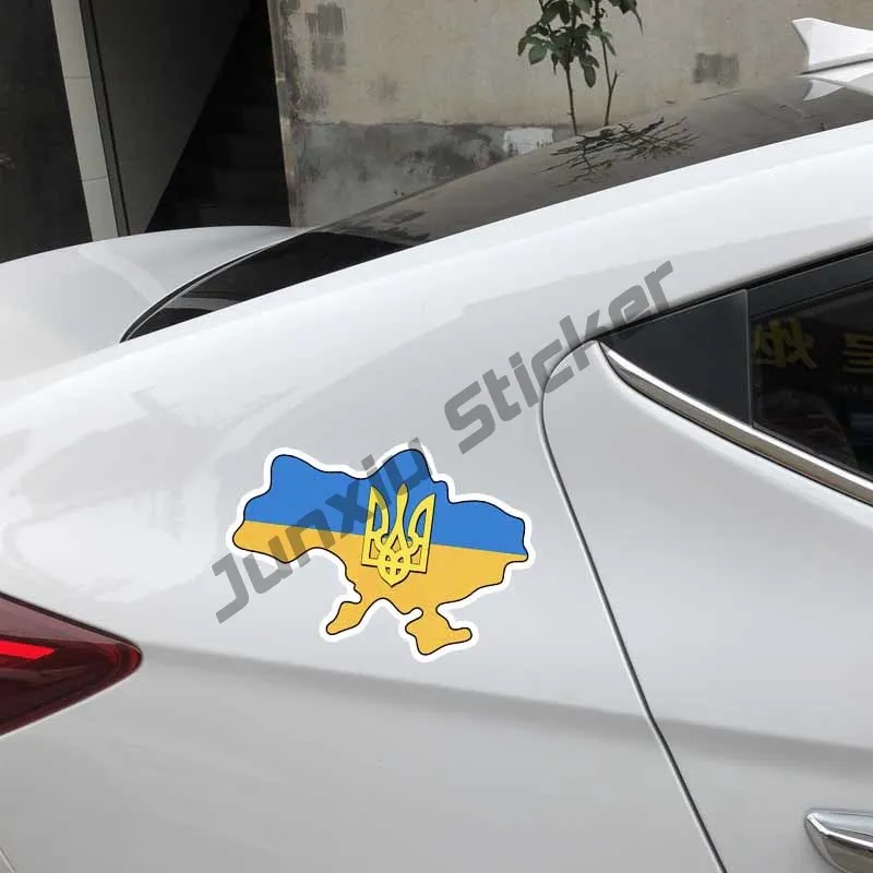 Герб Украины автомобильная наклейка карта с гербом на автомобиль флагом тройник