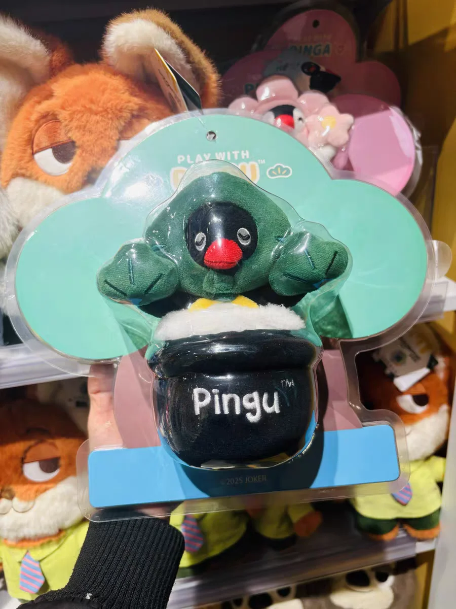 Фото Pingu Relax Blooming Series Pinga плюшевая игрушка милая исцеляющая мягкая елка цветок домашний декор стола Коллекционная фигурка популярный подарок №2