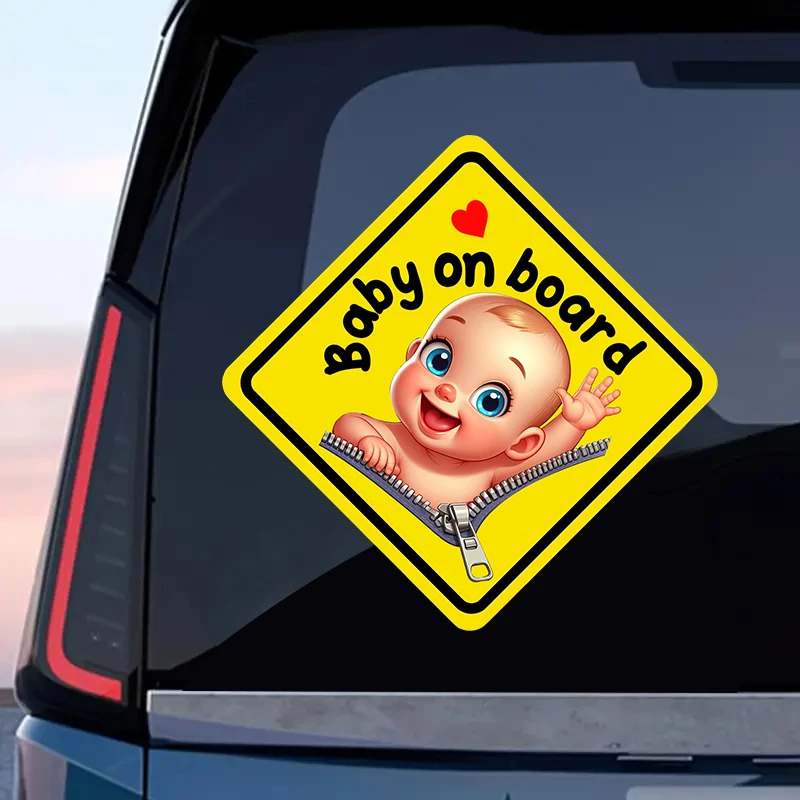 Наклейка Детская в автомобиле декоративная Водонепроницаемая виниловая