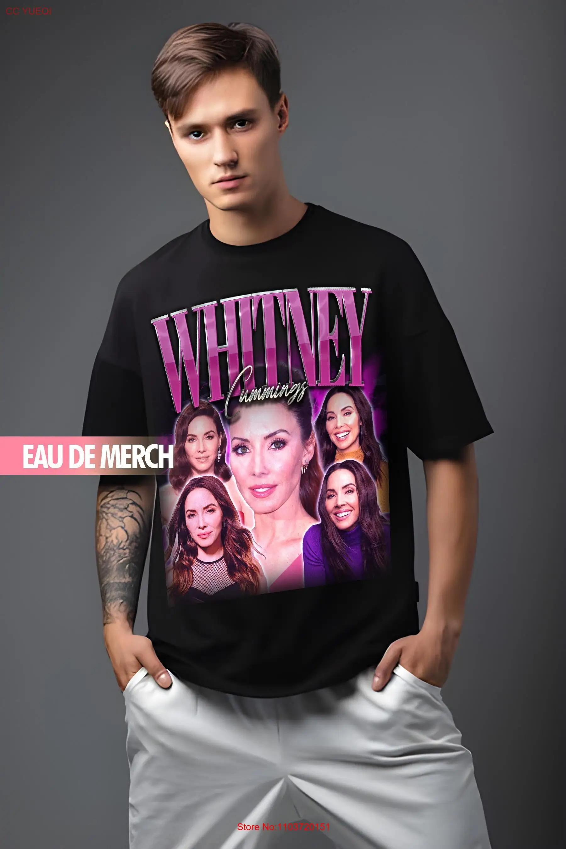 Футболки WHITNEY CUMMINGS винтажная футболка 90-х Tribute Merch Fan с длинными или короткими