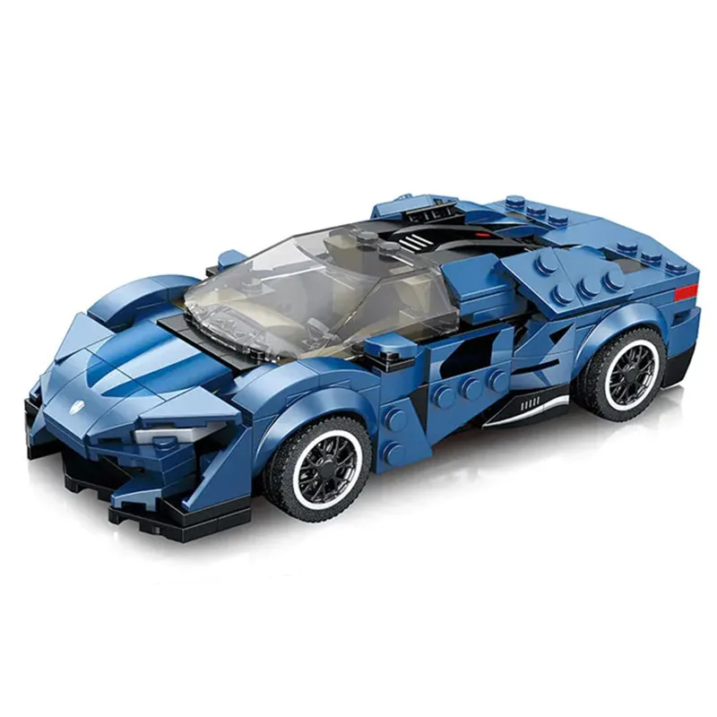 

2023 новая модель Agera Blue Super Racing, строительные блоки, классический автомобиль, детские игрушки для детей, подарок