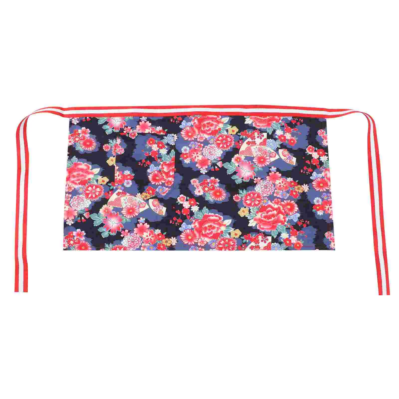 

Japanese Style Short Apron Delicate Pattern Japanese Restaurant Apron Waist Apron