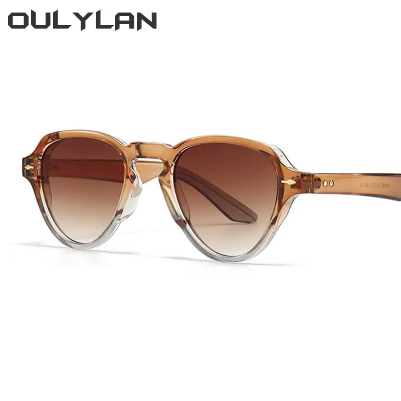 

Oulylan Round Sunglasses for Women Men Luxury Brand Designer Gradient Sun Glasses Ladies Outdoor Travel Goggles Shades UV400