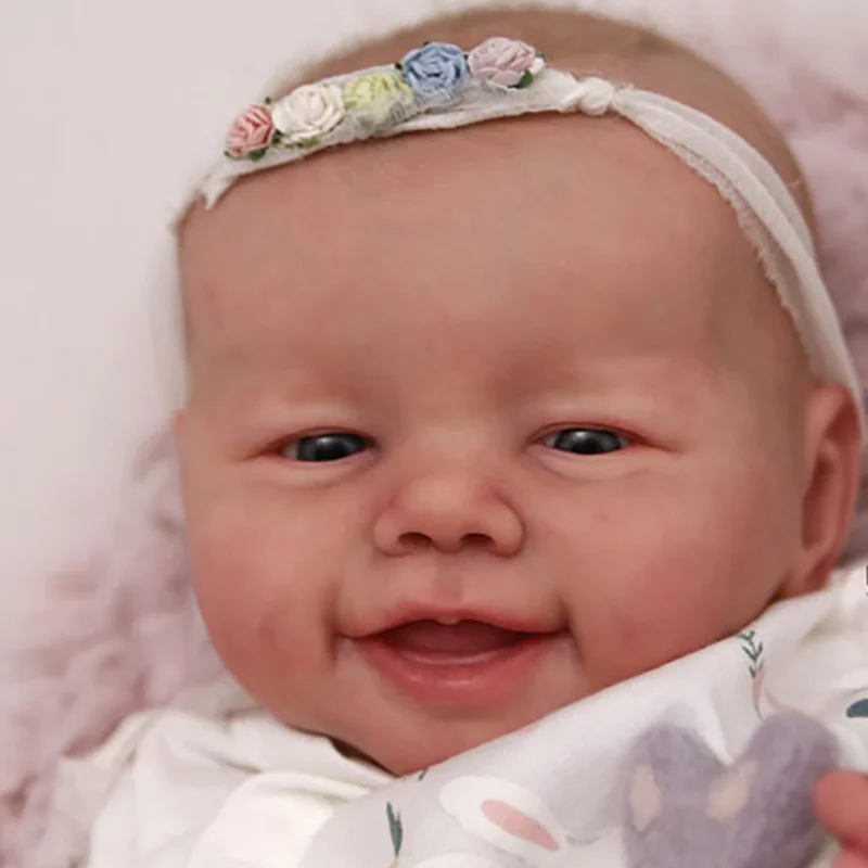 

21 inches Reborn Doll Kit baby Emmy Soft Vinyl DIY Unpainted Doll Parts with Eyes