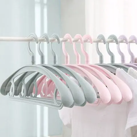 

10pc 42/45cm Clothes Hanger Racks Plastic Display Hangers Wide Shoulder Non-slip Clothing Hanging Student Coats Hanger Organizer