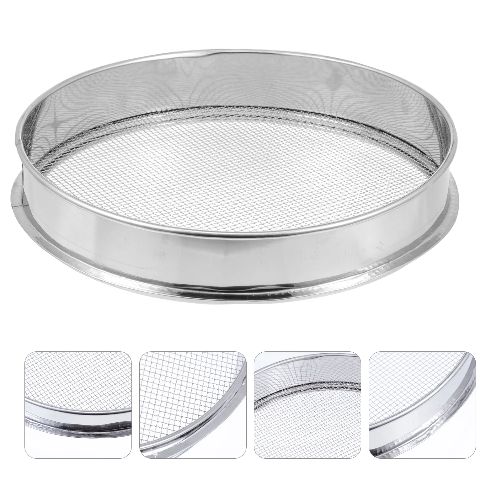 

Screen Handheld Grains Strainer Tea Filters Sifter Kitchen Tool Beans Stainless Steel Colander Mesh Cereal Sifting Corn