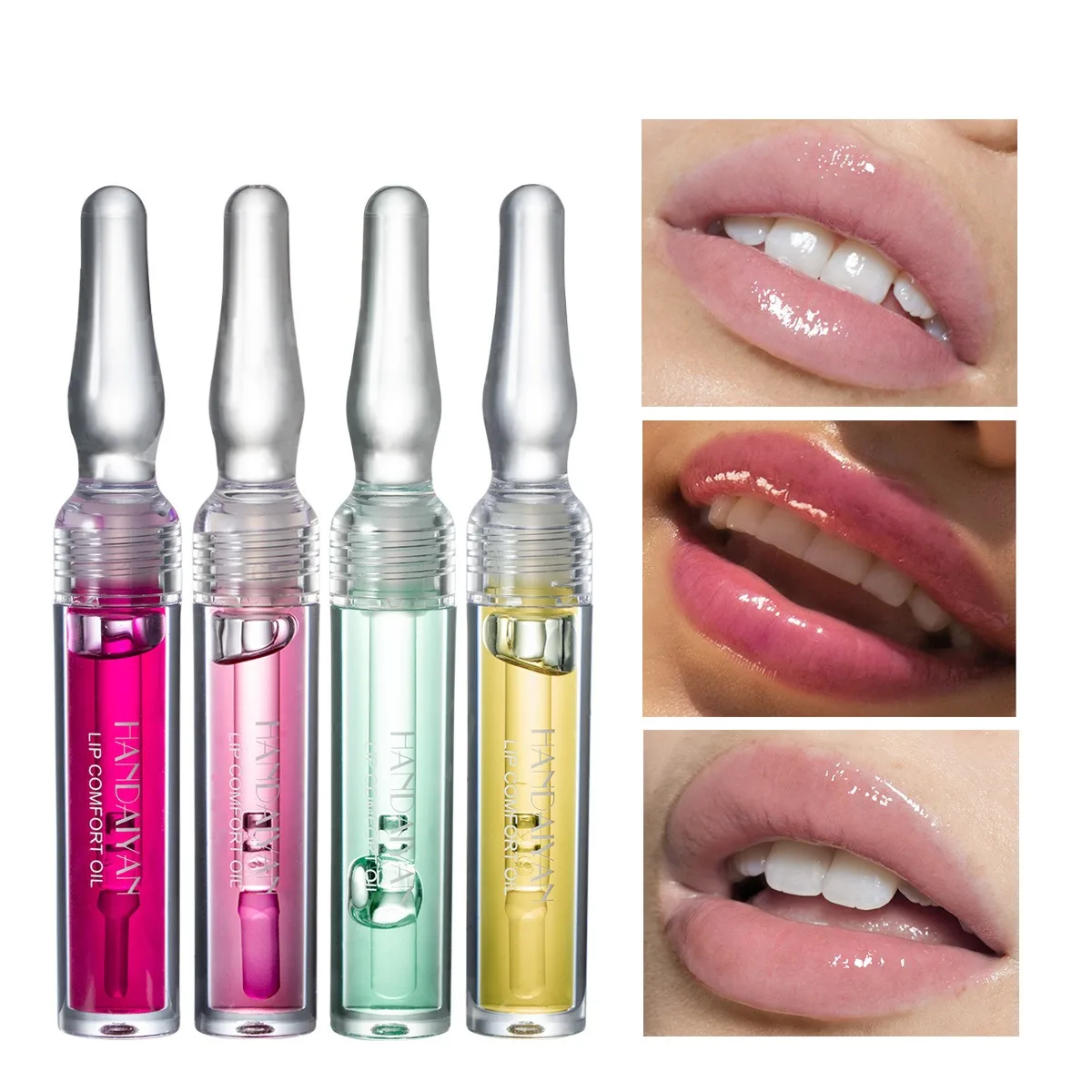 

7 Color Moisturizing Hydrating Lip Glaze Nutritious Pure Plant Oil Non-sticky Gloss Mirror-like Shine Nourishes Watery Lipgloss