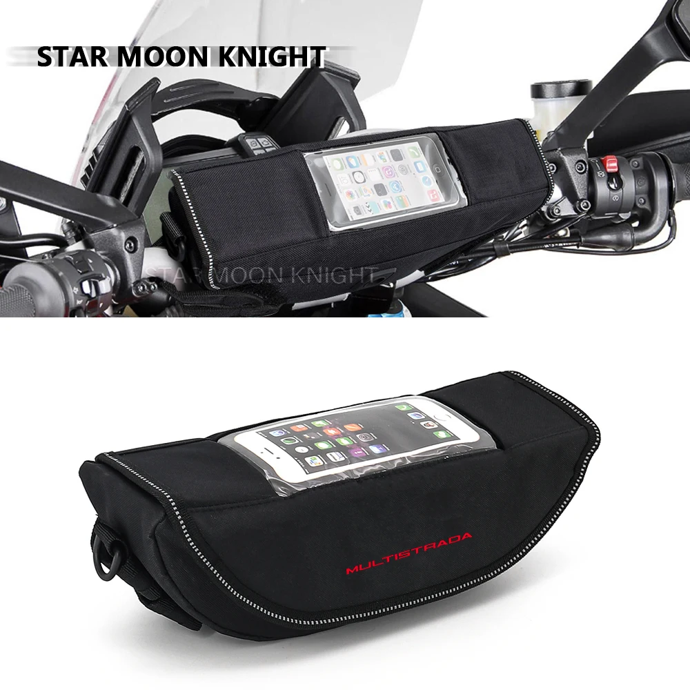 

Waterproof Bag Storage Handlebar bag For Ducati Multistrada 1200 950 1260 V4 V4S Hypermotard 950 Monster 797 821 Travel Tool bag