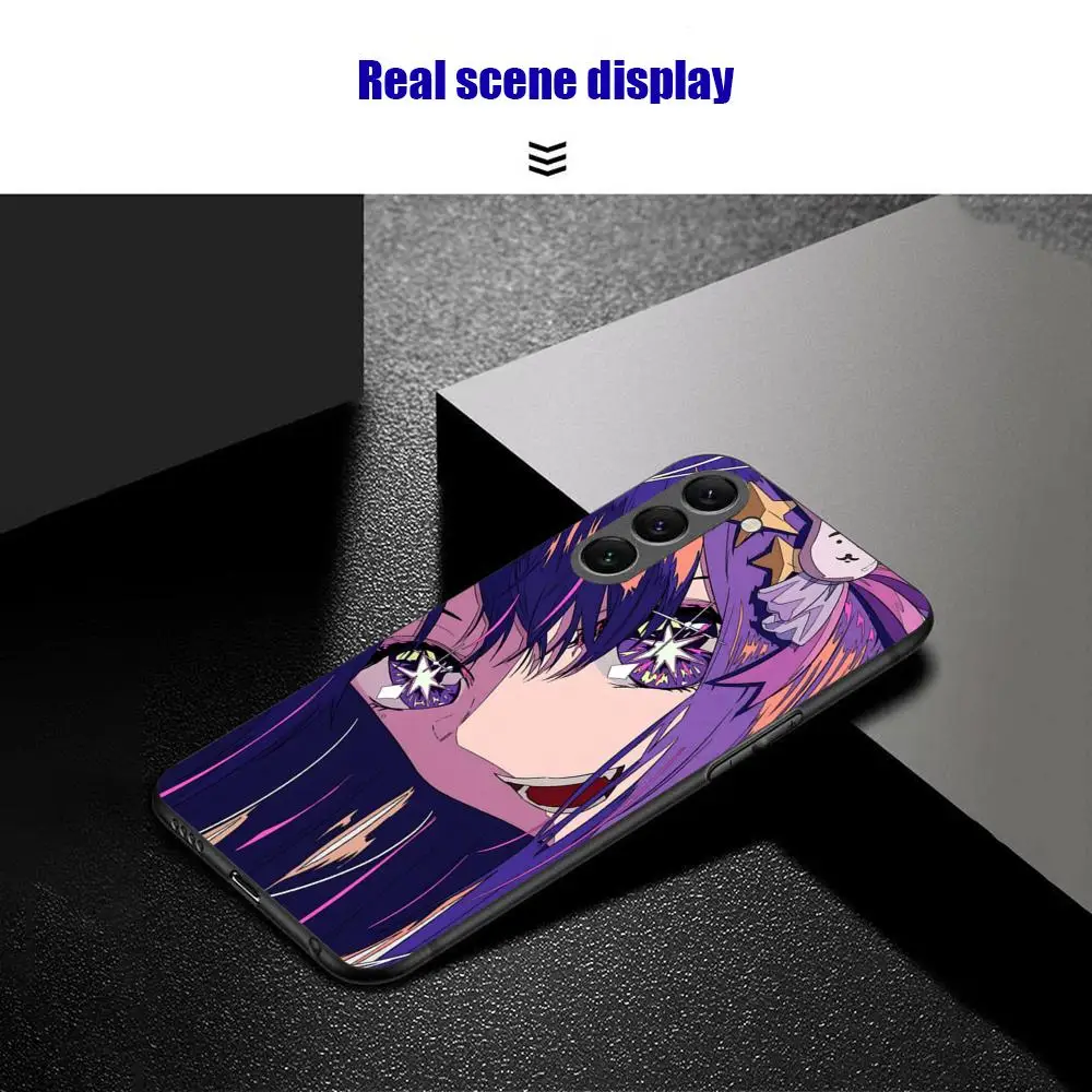 Фото Чехол для телефона NO Phone Case для Samsung Galaxy S26 OSHI S25 S24 S23 S22 S21 Plus Ultra Note20, мягкий, черный, с аниме-дизайном Hoshino №3