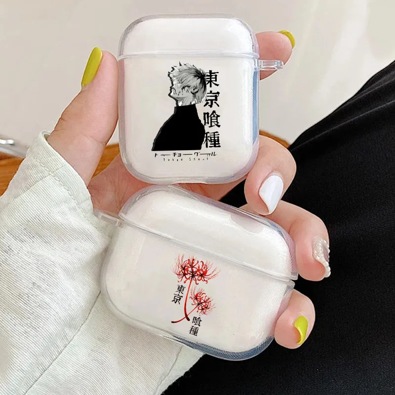

Чехол для наушников Apple Airpods 1/2 Airpods Pro 3, силиконовый защитный чехол для наушников с аниме Токио Гуль, Япония Suave, аксессуары