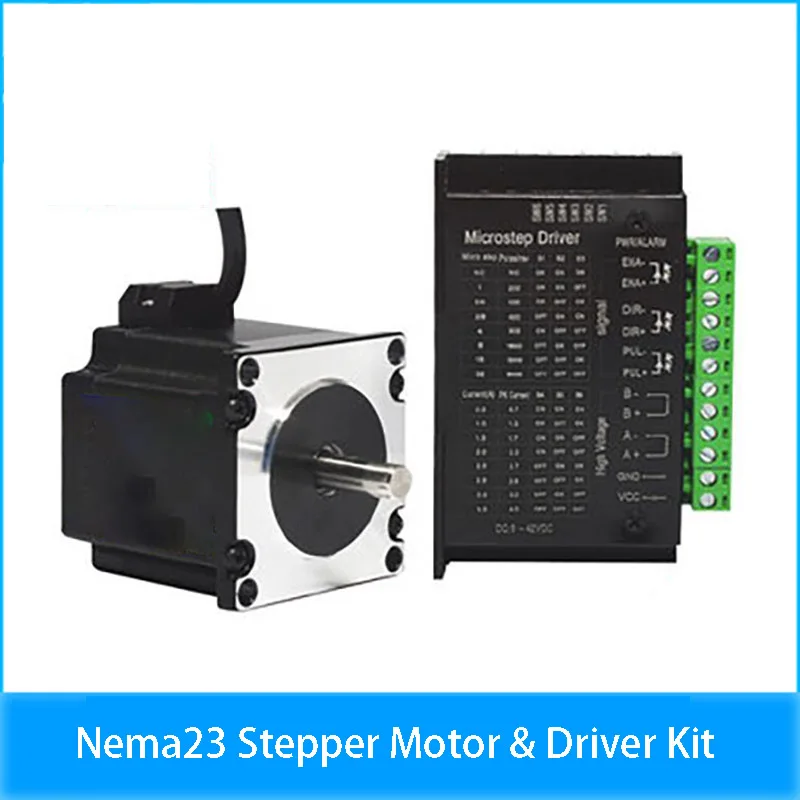 Дешевый комплект шагового двигателя Nema23, двигатель с приводом TB6600 DM542, для гравировально-фрезерного станка с ЧПУ, 0.7N 1.2N 1.8N 2.3N 2.5N 2Nm