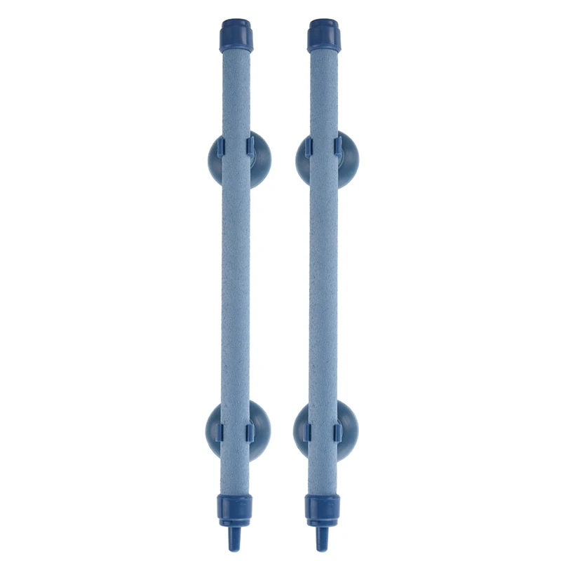 

2X 7 Inch Airstone Bubbles Wall Tube With 4 Suction Cup For Aquarium