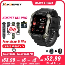 KOSPET TANK M1 PRO Smart Watch Men Military Outdoor Sport Fitness Tracker Watches Make Call Bluetooth Smartwatch 5ATM Waterproof