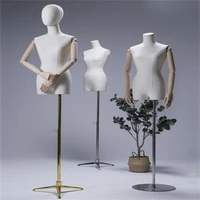 8style color sewing wood hand mannequin body stand female dress for clavicular jewelry flexible women adjustable rack doll c045