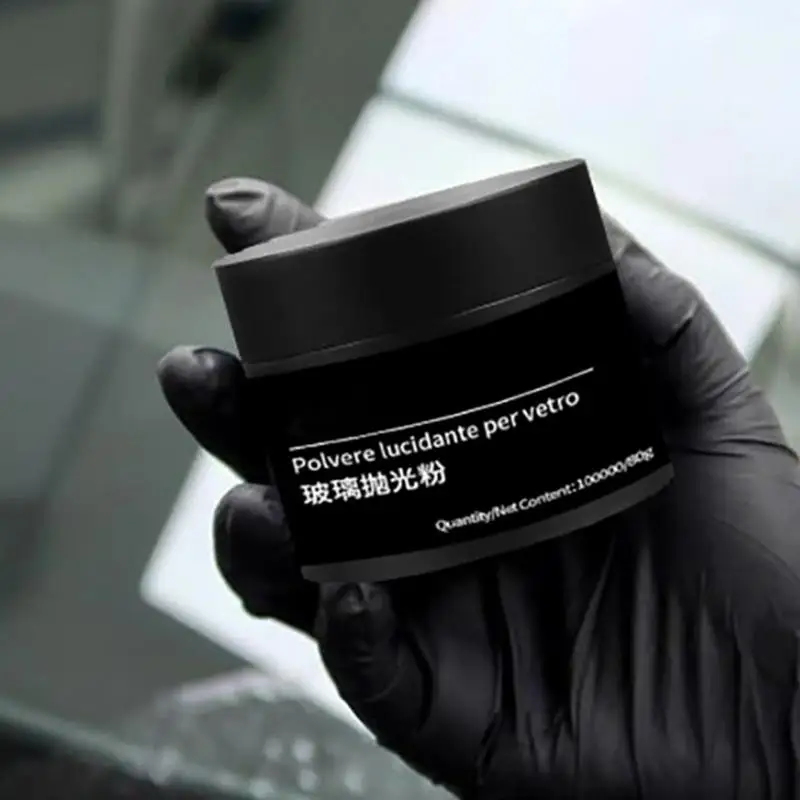 

80 г автомобильное стекло, оксид церия, порошок для полировки стекла, оконное лобовое стекло, средство для удаления царапин, ремонт, вощеная полировка, очиститель