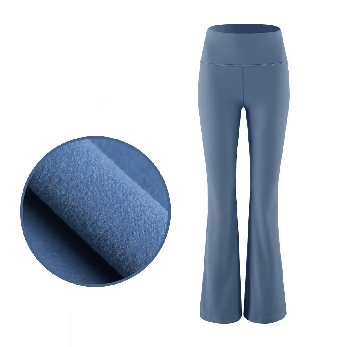 Warm Yoga Pants Flare leggings Gym Fitness Sport Tights High Waist Blue Flared Leggings Women Wide Leg Pants Running Clothing