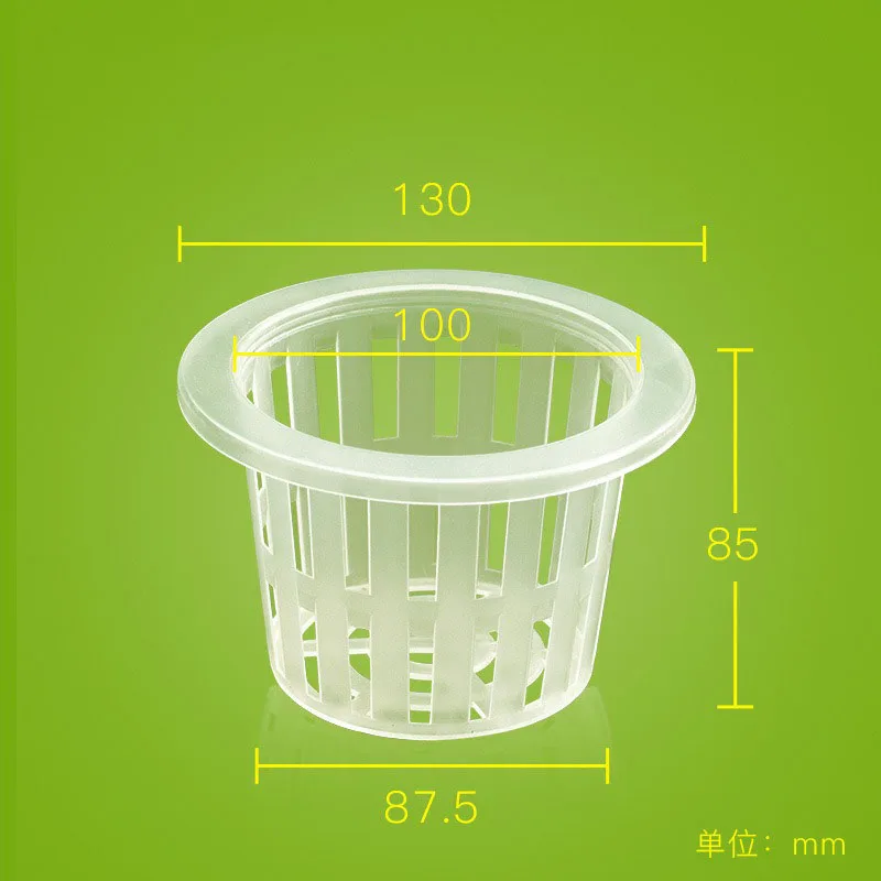 

100mm Hydroponics Planting Basket Garden Soilless Cultivation Planting Cup Gardening Seedling White Plastics Plant Flowerpot