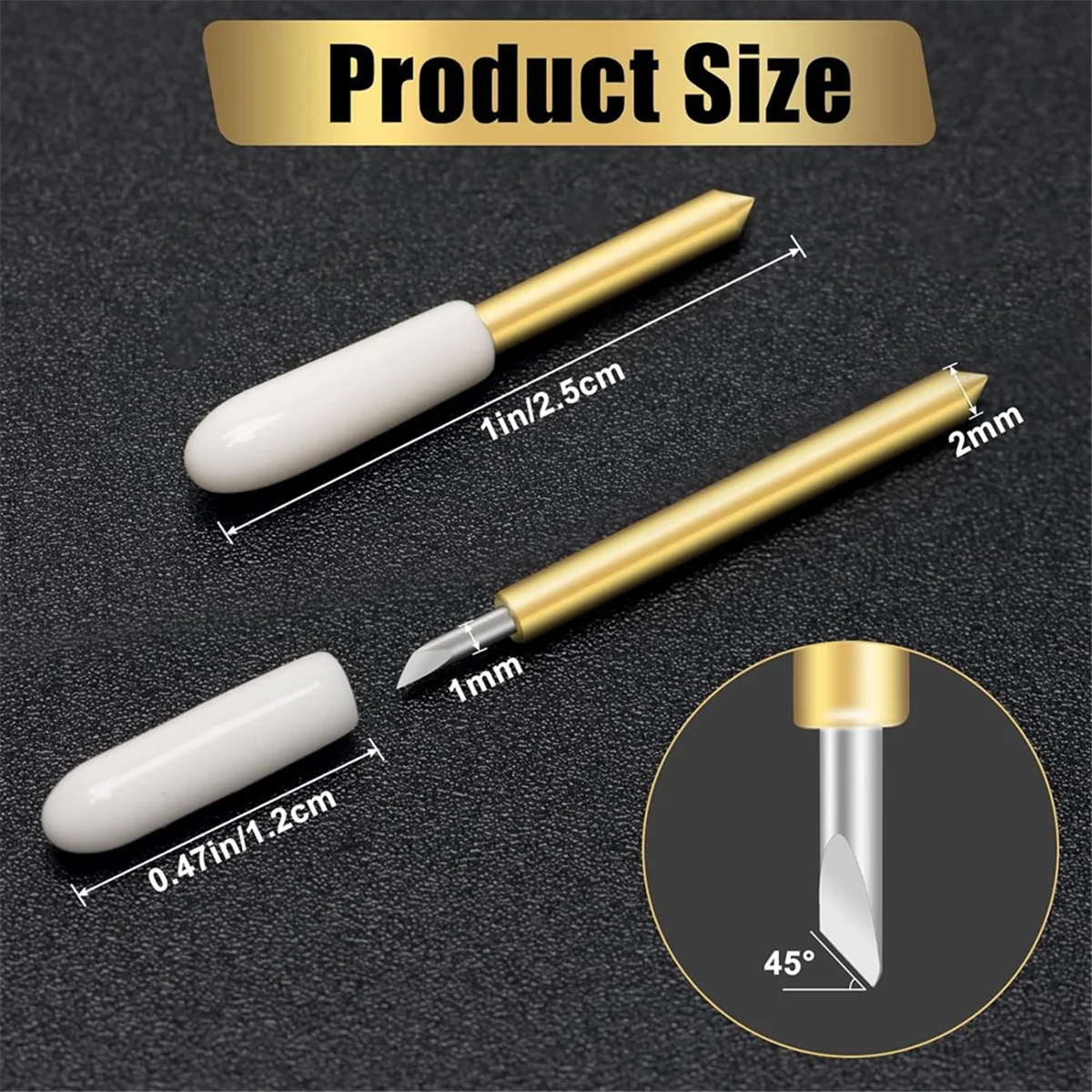 40 шт. лезвие премиум-класса с тонкими точками ForCricut Maker 3 для резки тонкого картона