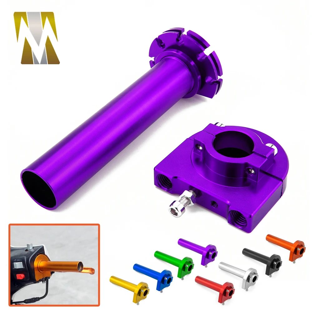 

Gas Throttle Handle Grip Universal 7/8" 22mm Throttle Motorcycle Handle Bar Grip Throttle Assist Twist CNC Aluminum For Yamaha