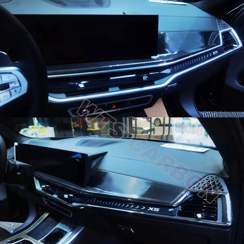 Настоящие аксессуары для интерьера из углеродного волокна крышка центральной