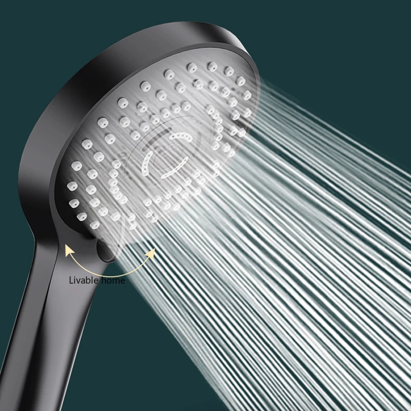 

Pressurized Shower Head Rain Shower Nozzle Hose Set Raining Household Bath Flower Sun Single-head with Big Water Shower Head