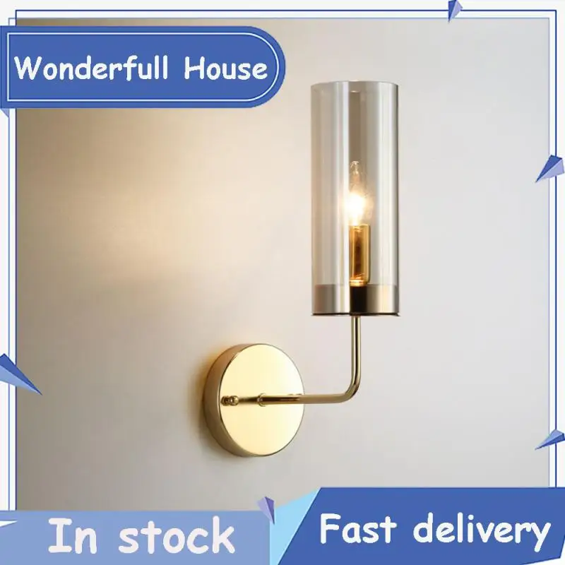 

Simple Soft Light Transmission Led Night Light Without Dazzling Warm Small Wall Lamp Metal Plated Ceiling Plate Vacuum Plated