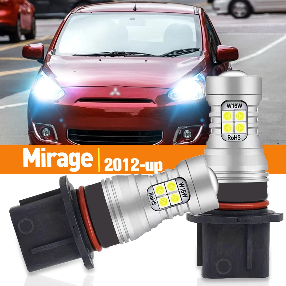 

2pcs LED Daytime Running Light DRL For Mitsubishi Mirage 2012 2013 2014 Accessories Canbus Lamp