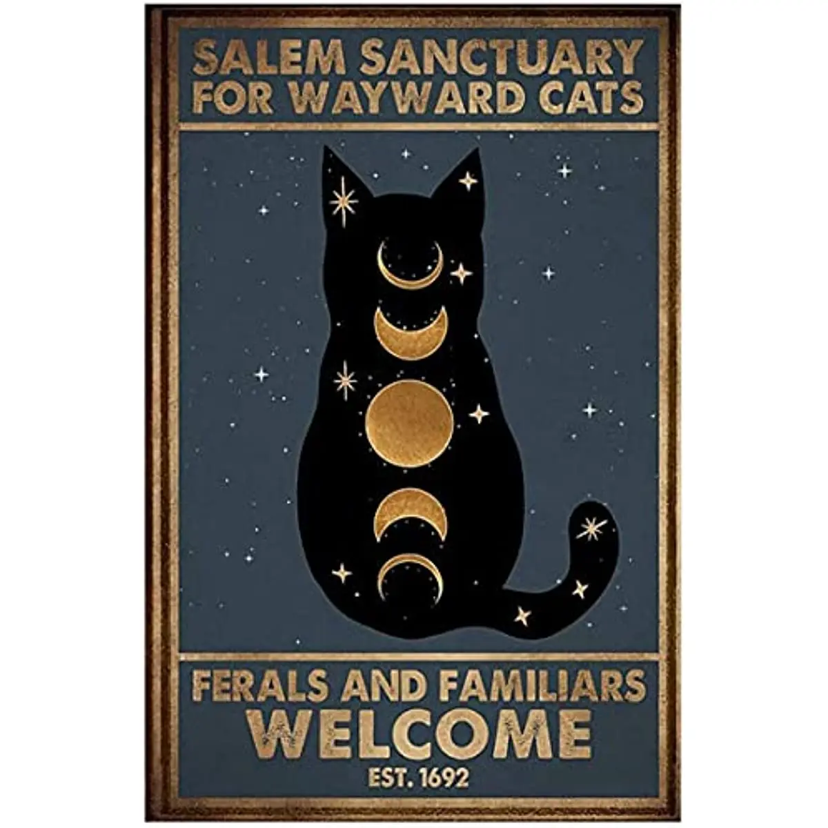 

Постер с изображением кошки и семьи, жестяной светлый подарок, металлическая вывеска, новинка для спальни, ретро, гостиной, двора, украшение ...