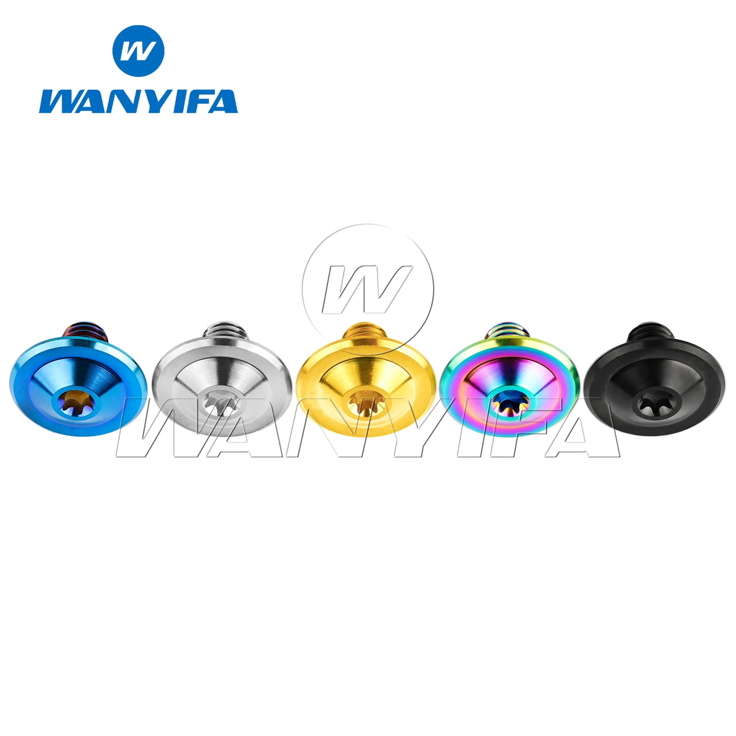 Титановые болты Wanyifa M8x12 мм Torx T30 сливовая фланцевая головка шаг диска 1 25 винт для