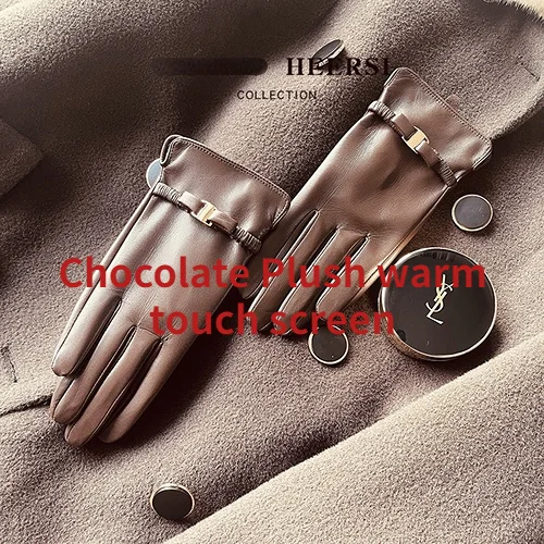 Перчатки из натуральной кожи для вождения