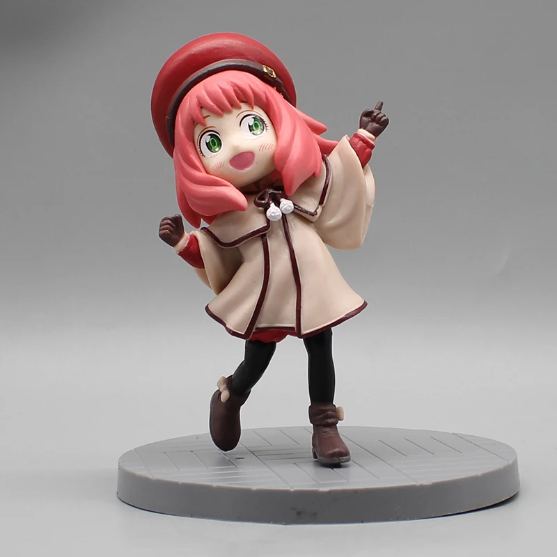 Аниме Anya Forger Фигурка Spy X Family Одежда Шляпа Одевание Фигурки ПВХ Мультяшная милая